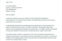Amazing Accountant Cover Letter Template