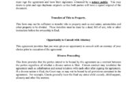 Amazing Division Of Assets Agreement Template