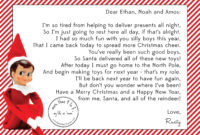 Amazing Elf Goodbye Letter Template