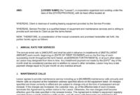 Amazing Equipment Use Agreement Template