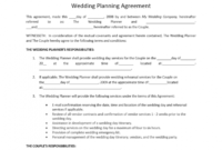 Amazing Event Management Contract Agreement Sample