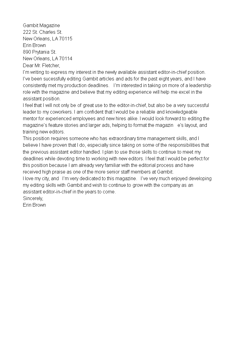 Amazing Letter Of Interest Template Microsoft Word