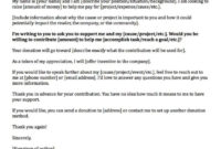 Amazing Letter Template For Donations Request
