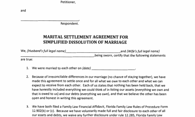 Amazing Maryland Separation Agreement Template