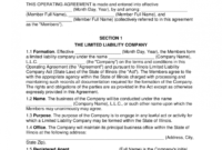 Amazing Nevada Series Llc Operating Agreement Template