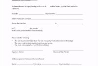 Amazing Room Sublease Agreement Template