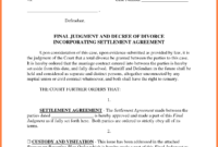 Amazing Separation And Property Settlement Agreement Template