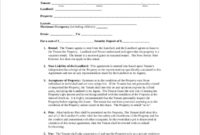 Amazing Temporary Rental Agreement Template