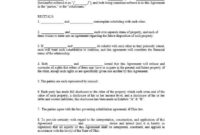Awesome Cohabitation Separation Agreement Template