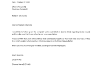 Awesome Customer Service Complaint Response Letter Template