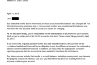 Awesome Debt Settlement Letter Paid In Full Template