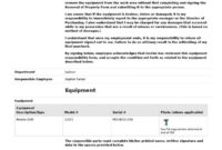 Awesome Equipment Use Agreement Template
