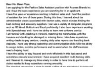 Awesome Fashion Cover Letter Template