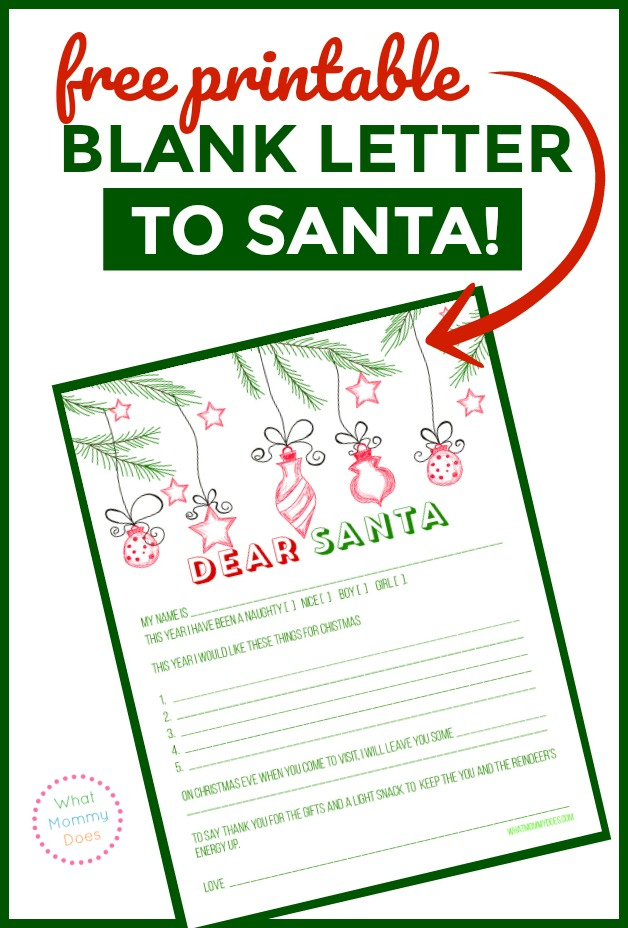Awesome Free Printable Letter From Santa Template