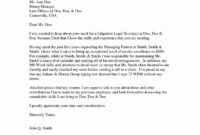 Awesome Legal Secretary Cover Letter Template