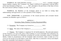 Awesome Limited Liability Company Agreement Template