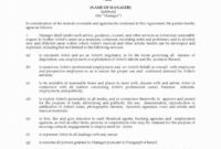 Awesome Manager Artist Contract Agreement