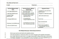 Awesome Online Advertising Agreement Template