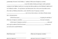 Awesome Permanent Guardianship Letter Template