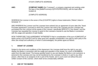 Awesome Trademark License Agreement Template