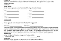 Awesome Truck Rental Agreement Contract