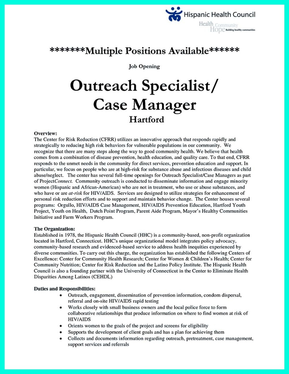 Best Case Manager Cover Letter Template
