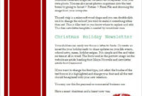 Best Christmas Letter Templates Microsoft Word