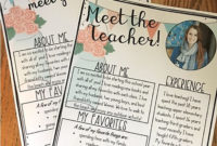 Best Meet The Teacher Letter Template
