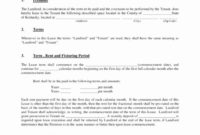 Best Pasture Lease Agreement Template