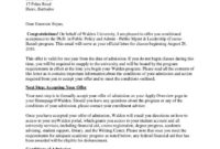 Fantastic College Acceptance Letter Template