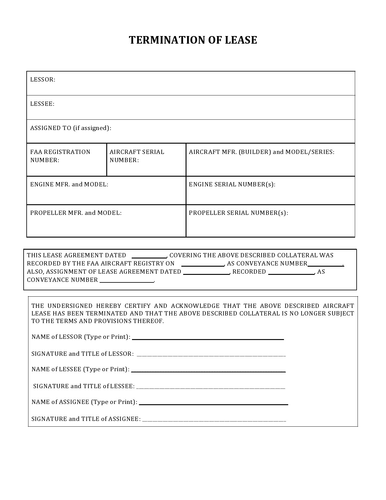 Fantastic Early Termination Of Lease Agreement Template