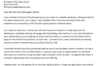 Fantastic Hair Stylist Cover Letter Template