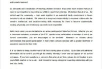 Fantastic Letter To Parents Template From Teachers