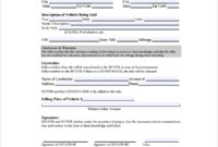 Fantastic Vehicle Selling Agreement Template