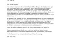 Fascinating Cover Letter Template For Office Assistant