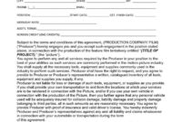 Fascinating Film Production Agreement Contract Template