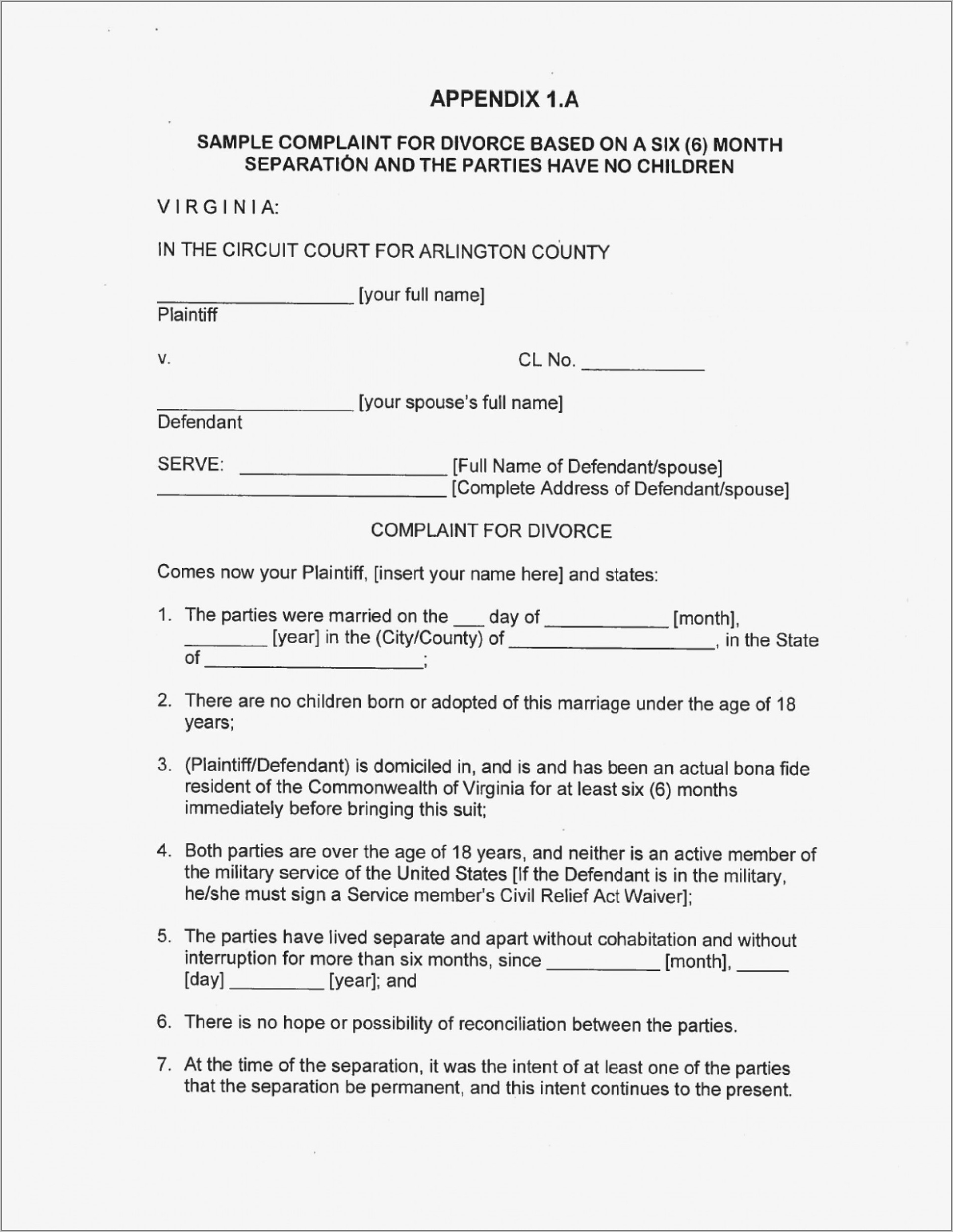 Fascinating Maryland Separation Agreement Template