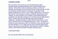 Fascinating National Junior Honor Society Letter Of Recommendation Template