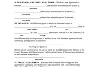 Fascinating Ny Sublease Agreement Template