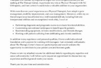 Fascinating Physical Therapist Cover Letter Template