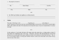 Fascinating Real Estate Lease Agreement Template
