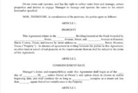 Fascinating Simple Property Management Agreement Template