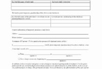 Fascinating Temporary Custody Letter Template