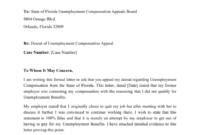 Fascinating Workers Compensation Denial Letter Template