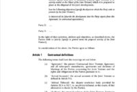 Free Construction Joint Venture Agreement Template