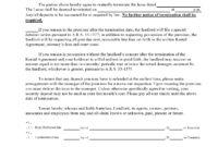 Free Early Termination Of Lease Agreement Template