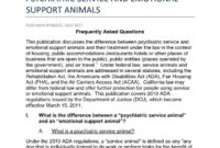 Free Emotional Support Animal Letter Template