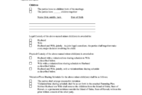 Free Florida Separation Agreement Template