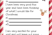 Free Free Printable Letter From Santa Template
