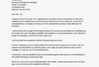 Free Friendly Resignation Letter Template